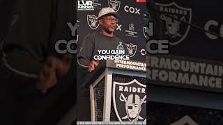 Las Vegas Raiders DC Patrick Graham on Decamerion Richardson lasvegasraiders raiders nfl [upl. by Tanaka]