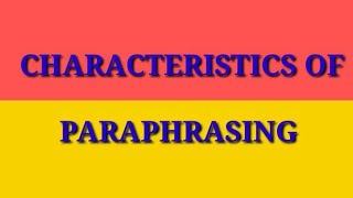 Characteristics of Paraphrasing in Urdu Hindi and English [upl. by Millford475]