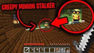 This Creepy Minion has been visiting our Minecraft Base every night [upl. by Lytsirhc824]