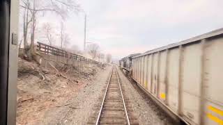 Rounding World Famous Horseshoe Curve Aboard Amtrak’s Pennsylvanian Altoona to Cresson PA [upl. by Goetz]