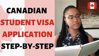 CANADIAN STUDENT VISA APPLICATION  STEPBYSTEP Guide [upl. by Unders]