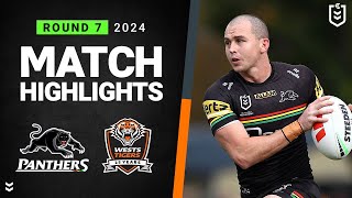 NRL 2024  Panthers v Wests Tigers  Match Highlights [upl. by Grossman749]