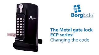 How to code change an ECP lock Metal gate lock [upl. by Jamil]