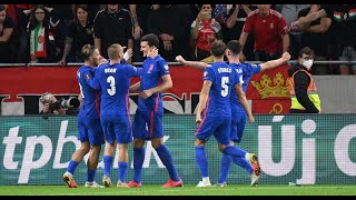 Hungary 04 England  World Cup  Qualification  All goals and highlights  02092021 [upl. by Aihtnic]