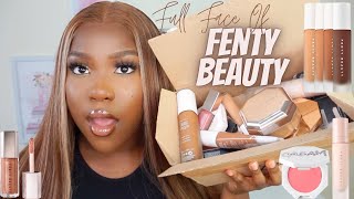 FULL FACE OF FENTY BEAUTY  £350 WORTH OF FENTY [upl. by Etsyrk]