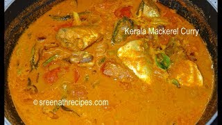 Kerala Mackerel Curry  Kerala Fish Curry  Fish Curry with Fried Coconut Paste [upl. by Adnot412]