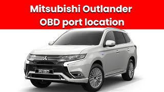 Mitsubishi Outlander OBD port location [upl. by Behn307]