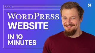 How to Create a WordPress Website in 10 Minutes Using Hostinger [upl. by Suoirtemed]