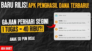 baru rilis apk Penghasil Saldo Dana Tercepat  aplikasi penghasil uang 2024 [upl. by Aletta877]