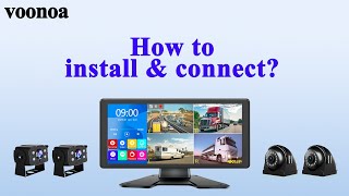 How to install and connect the Voonoa backup camera system [upl. by Marcelo]