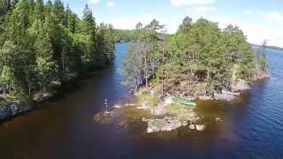 2014  Canoeing in Sweden  Stora Le amp Foxen DJI Phantom 2 Vision [upl. by Fidelio579]