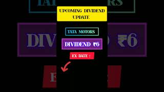 upcoming dividend stocks update tatamotors dividend declared highdividendstocks [upl. by Sapphera]