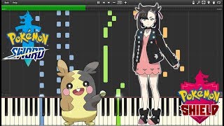 Pokemon Sword and Shield  Marnie Battle Theme Piano Synthesia [upl. by Soisinoid431]