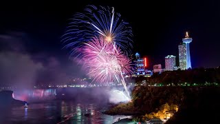 Niagara at Night  Fireworks and Waterfalls [upl. by Nealson]