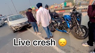 Live Accident 😞  Suzuki GSX 750😢  Creshed SuperBile  sawanrider youtube superrider rider [upl. by Farrand152]