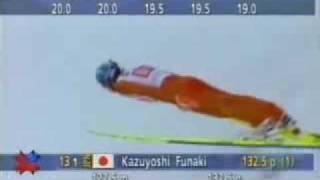 Funaki Kazuyoshi  1275m  WM1997 Trondheim K120 Team [upl. by Notliw]