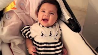 Funny Baby3 month old Baby talking [upl. by Novyad]