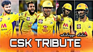 CSK  tribute ms dhoni  kannula thimiru  darbar rajini  gs creations [upl. by Kellen]