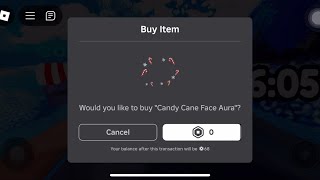 FREE LIMITED CANDY CANE FACE AURA 🍭 ASEAN PLAY FOR UGC [upl. by Anilok24]