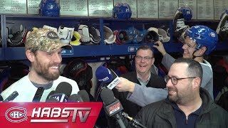 Jesperi Kotkaniemi trolls Shea Weber after practice [upl. by Eillor]