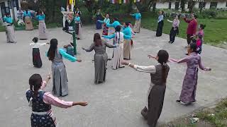 ནོར་གླིང་ལྷག་དཀར་སྒོར་གཞས། Norling Lhakar Gorshey 280824 tibetandance tibetangorshey tibetan [upl. by Nahshon976]