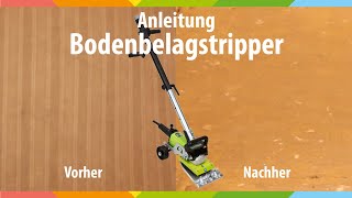 Anleitung zum Bodenstripper  Teppich Schmidt [upl. by Seel]