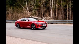 270 кмч на KIA Stinger по российским дорогам Замер 0100 и максималки на полигоне НАМИ [upl. by Wendi]