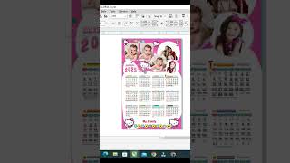 TEMPLATE KALENDER kalender2025 kalender2022lengkap shorts [upl. by Derr]