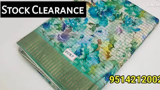 💥MIXED 💥AND 👇STOCK💥 CLEARANCE SALE COLLECTION 211124evergreensarees officewear offer [upl. by Hoffert]