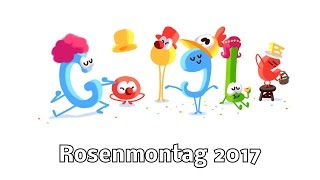 Rosenmontag  Fasching 2017 Google Doodle [upl. by Rodrich]