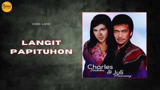 Charles Simbolon amp July Manurung  Langit Papituhon Video Lirik [upl. by Reviel]