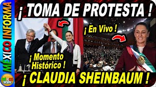 ¡TOMA DE PROTESTA EN VIVO LA PRIMER MUJER PRESIDENTA CLAUDIA SHEINBAUM [upl. by Arrakat772]