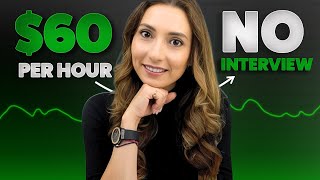 6 No Interview 60  Hour Online Work from Home Jobs [upl. by Marsiella]