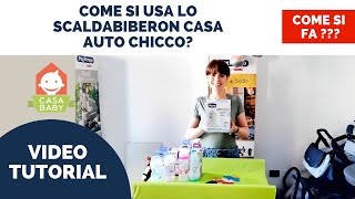 Come si usa lo scaldabiberon Chicco Casa Auto video tutorial italiano [upl. by Aroved]