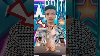 Impossible Britains Got Talent Fire Dog Magic  americasgottalent agt magic shorts ytshorts [upl. by Rodge]