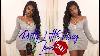 £641 PRETTYLITTLE THING HAUL 🤑  AnnieDrea [upl. by Aettam]