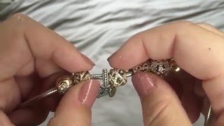 Two Tone Pandora Charm Bracelet [upl. by Noyad]