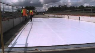 Waterproofing Membrane Installation [upl. by Lleruj]