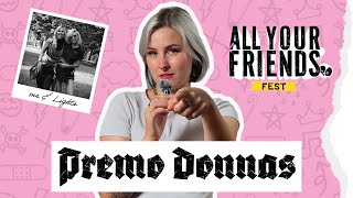 Interviewing artists  All Your Friends Fest wired headphones and imposter syndrome  Premo Donnas [upl. by Haakon]