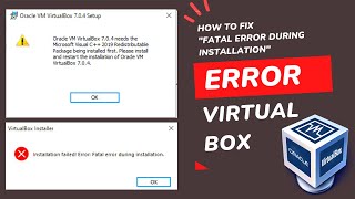 How To Fix VirtualBox quotFatal Error During Installationquot In VM Virtual Box Windows 10 [upl. by Lasser]