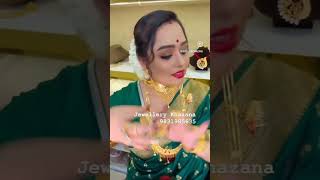 GOLD PLATED ORNAMENTS DESIGN JEWELLERY KHAZANA collection youtubeshorts goldjewellery [upl. by Eeuqram]