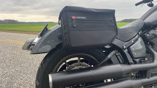 The MOST Budget Friendly Saddlebags Viking Bags Patriot Throw Over Saddlebags Install [upl. by Annadiana]