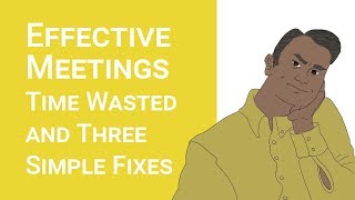 Effective Meetings Time wasted in meetings and three simple fixes [upl. by Ong]