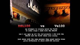 Marshall Valvestate Vs100 vs Marshall JCM2000 DSL 100 Part2 [upl. by Cherianne445]