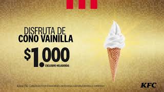 Cono Vainilla  Cupones QR KFC [upl. by Elsi]