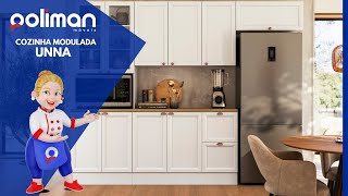 Cozinha Modulada Unna – Poliman Móveis [upl. by Eppillihp236]