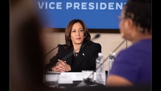 VP Kamala Harris meets with nursing home workers in Wisconsin [upl. by Naejarual916]