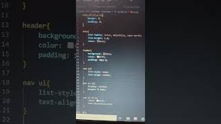 My Website using HTML amp CSS html css coding shorts video [upl. by Yunick961]