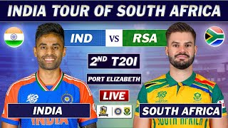 INDIA vs SOUTH AFRICA 2nd T20 Match LIVE COMMENTARY  IND vs SA T20 MATCH LIVE  IND 7 OVERS [upl. by Rotce]