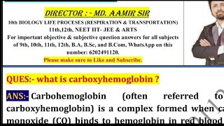 What is carboxyhemoglobin [upl. by Magavern554]